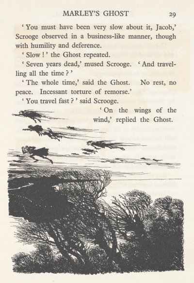 「空気は幻影で満たされた」、1915 作： Arthur Rackham